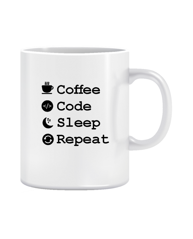 Puodelis Coffee Code Sleep Repeat Puodelis Coffee Code Sleep Repeat